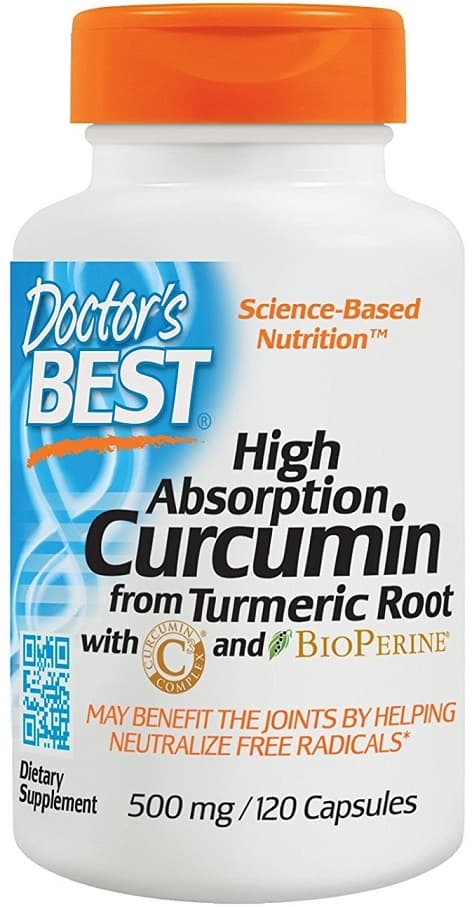 Doctor's Best High Absorption Curcumin From Turmeric Root with C3 Complex & BioPerine