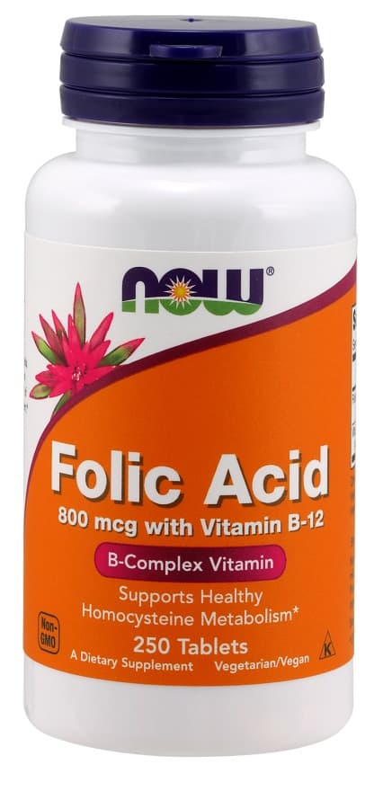 NOW Foods Folic Acid with Vitamin B12