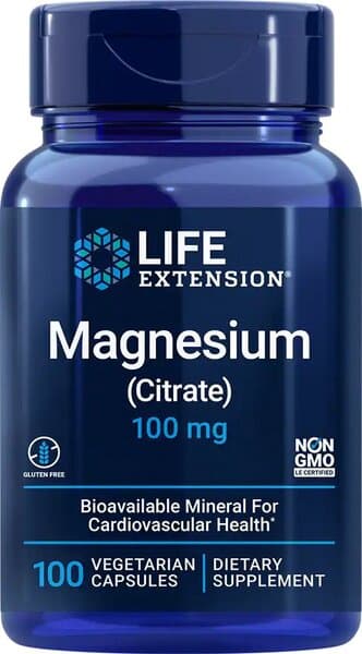Life Extension Magnesium (Citrate), 100mg - 100 vcaps
