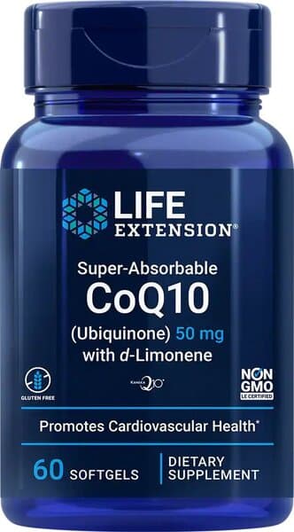 Life Extension Super-Absorbable CoQ10 (Ubiquinone) with d-Limonene