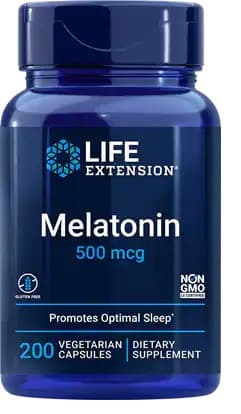 Life Extension Melatonin, 500mcg - 200 vcaps