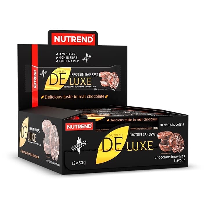 Nutrend Deluxe Protein Bar, Chocolate Brownies - 12 x 60g