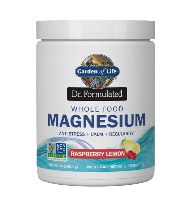 Garden of Life Dr. Formulated Whole Food Magnesium, Raspberry Lemon - 198 grams