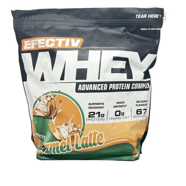 Efectiv Nutrition Whey Protein, Caramel Latte - 2000 grams