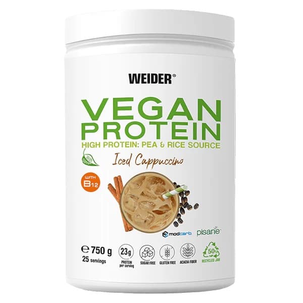 Weider Vegan Protein, Iced Cappuccino - 750 grams