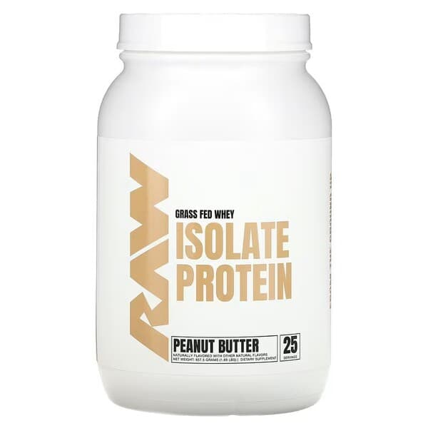 Raw Nutrition Isolate Protein, Peanut Butter - 857 grams