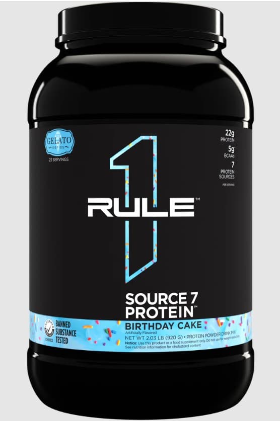 Rule One Source7 Protein, Birthday Cake Gelato - 920 grams