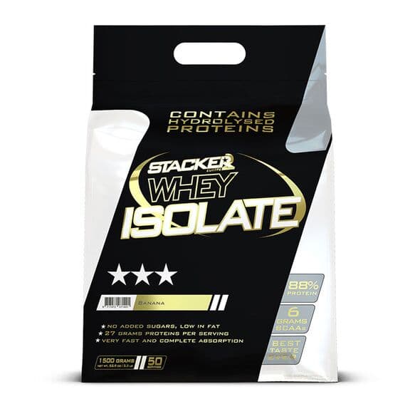 Stacker2 Europe Whey Isolate, Banana - 1500 grams