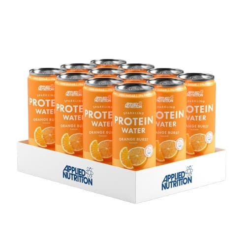 Applied Nutrition Sparkling Protein Water, Orange Burst - 12 x 330 ml.