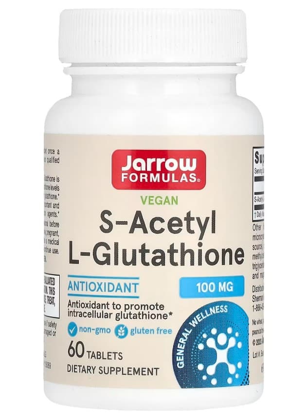 Jarrow Formulas S-Acetyl L-Glutathione, 100mg - 60 tablets