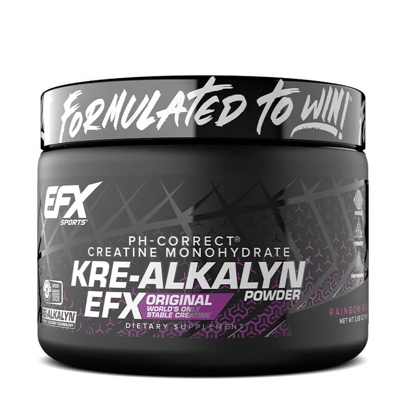 EFX Sports Kre-Alkalyn Powder, Rainbow Blast - 110 grams
