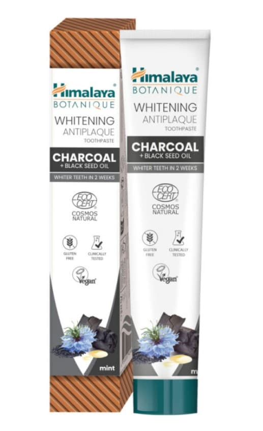 Himalaya Whitening Antiplaque Toothpaste Charcoal + Black Seed Oil