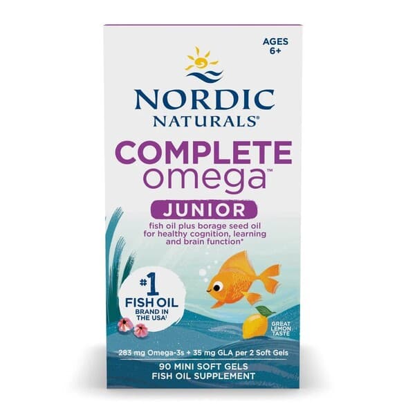 Nordic Naturals Complete Omega Junior, 283mg Lemon - 90 mini softgels