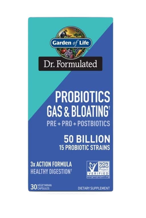 Garden of Life Dr. Formulated Probiotics Gas & Bloating - 30 vcaps