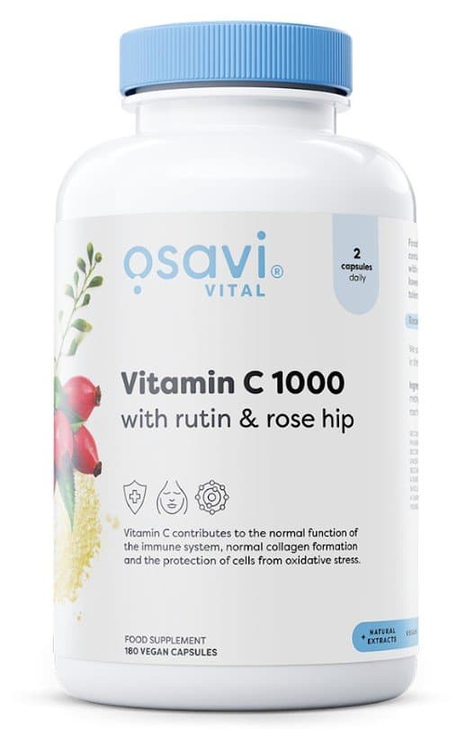 Osavi Vitamin C1000 with Rutin & Rose Hip - 180 vegan caps