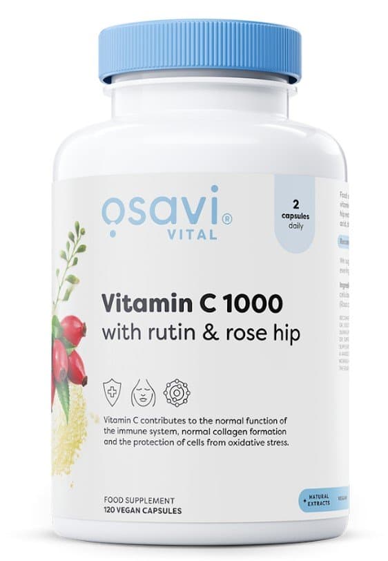 Osavi Vitamin C1000 with Rutin & Rose Hip - 120 vegan caps