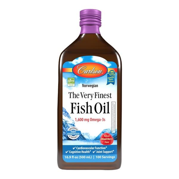 Carlson Labs The Very Finest Fish Oil, Mixed Berry - 500 ml.