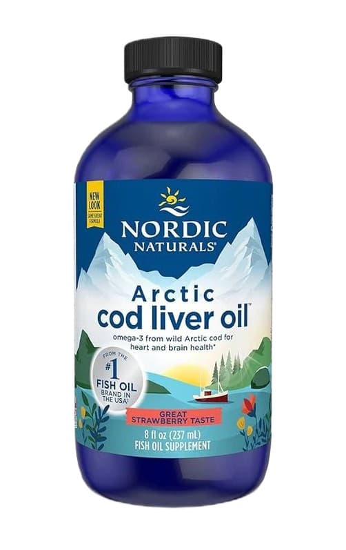 Nordic Naturals Arctic Cod Liver Oil, 1060mg Strawberry - 237 ml.