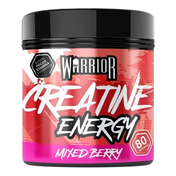 Warrior Creatine + Energy, Mixed Berry - 360 grams