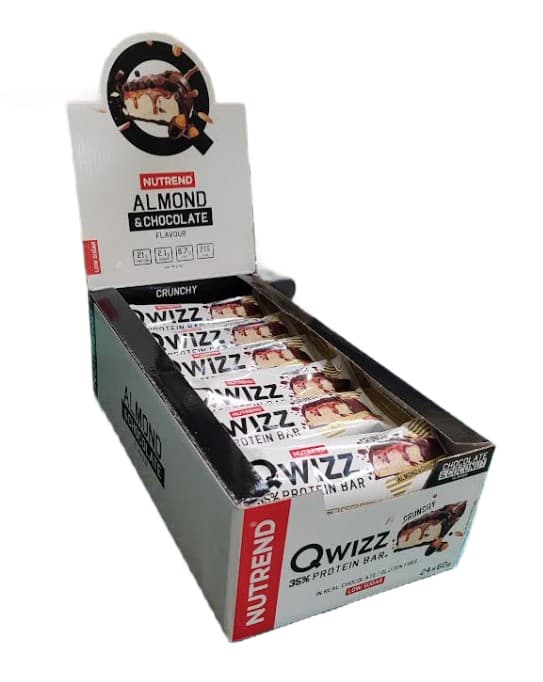 Nutrend Qwizz 35% Protein Bar, Almond & Chocolate - 24 x 60g