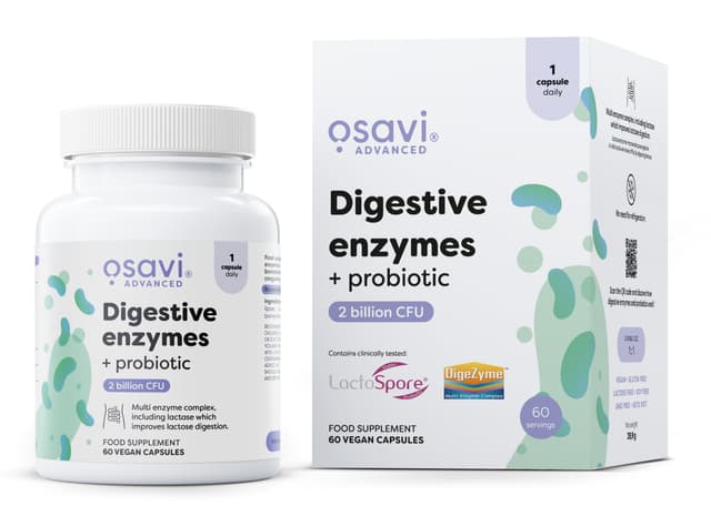 Osavi Digestive enzymes + probiotic - 60 vegan caps