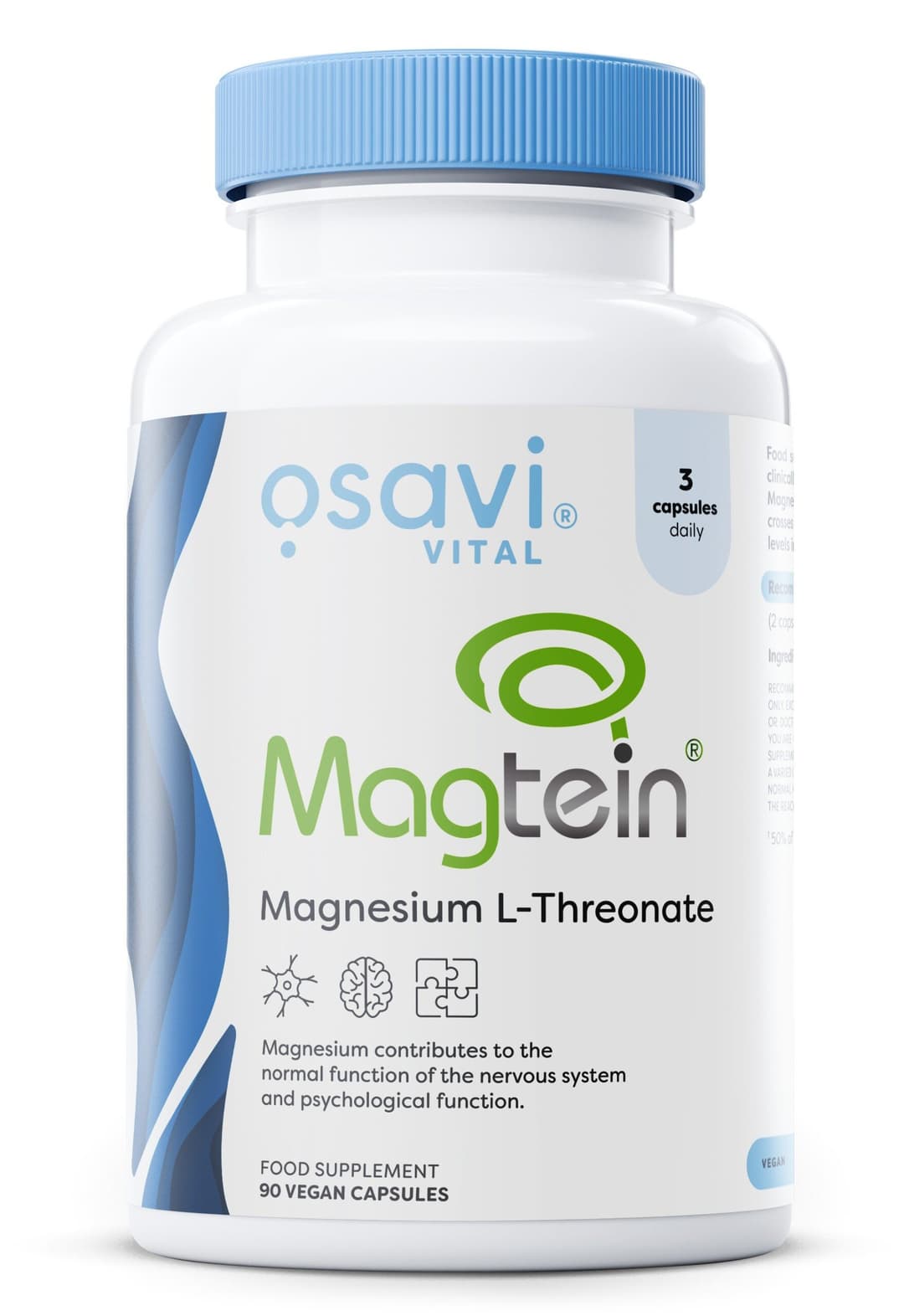 Osavi Magtein Magnesium L-threonate - 90 vegan caps
