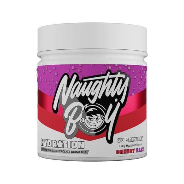 Naughty Boy Hydration, Cherry Razz - 255 grams