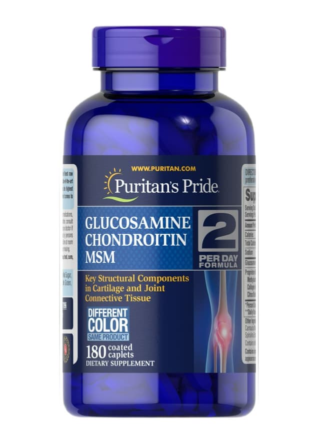 Puritan's Pride Glucosamine Chondroitin MSM - 180 coated caplets