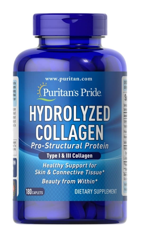 Puritan's Pride Hydrolyzed Collagen - 180 caplets
