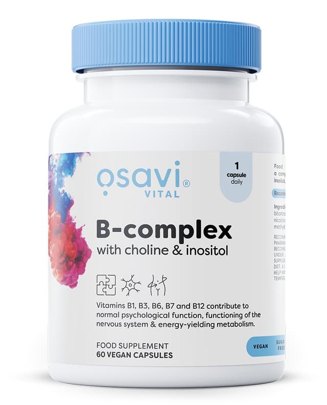Osavi B-Complex with Choline & Inositol - 60 vegan caps