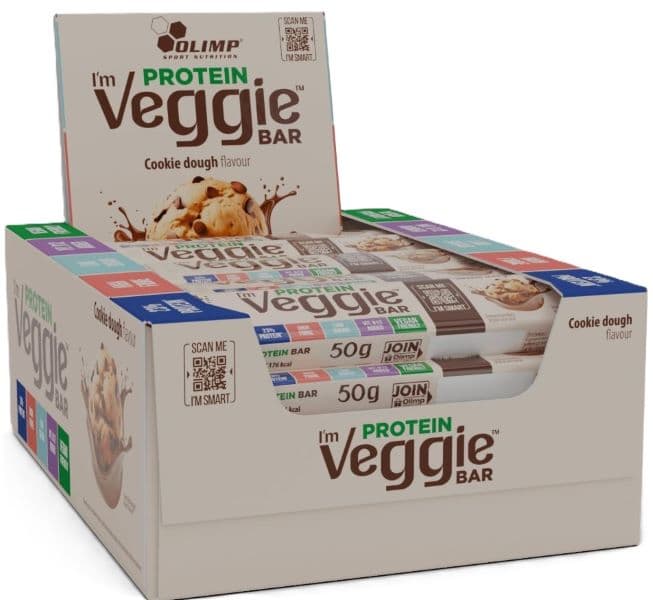 Olimp Nutrition Protein Veggie Bar, Cookie Dough - 25 x 50g