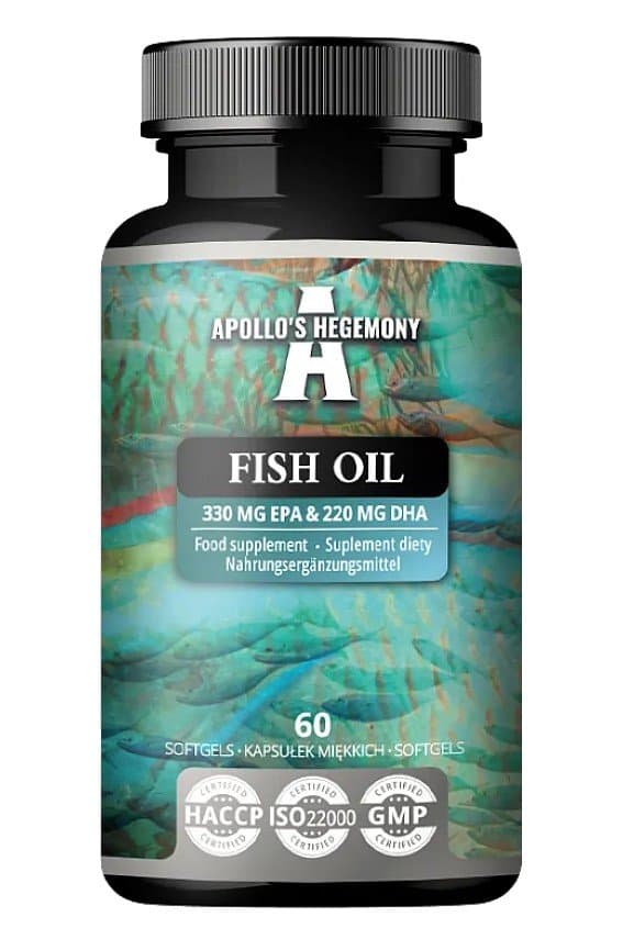 Apollo's Hegemony Fish Oil, 330mg EPA & 220mg DHA - 60 softgels