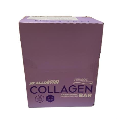 Allnutrition Alldeynn Collagen Bar, Choco Raspberry Coconut - 24 x 40g