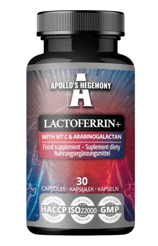 Apollo's Hegemony Lactoferrin+ with Vit C & Arabinogalactan - 30 caps