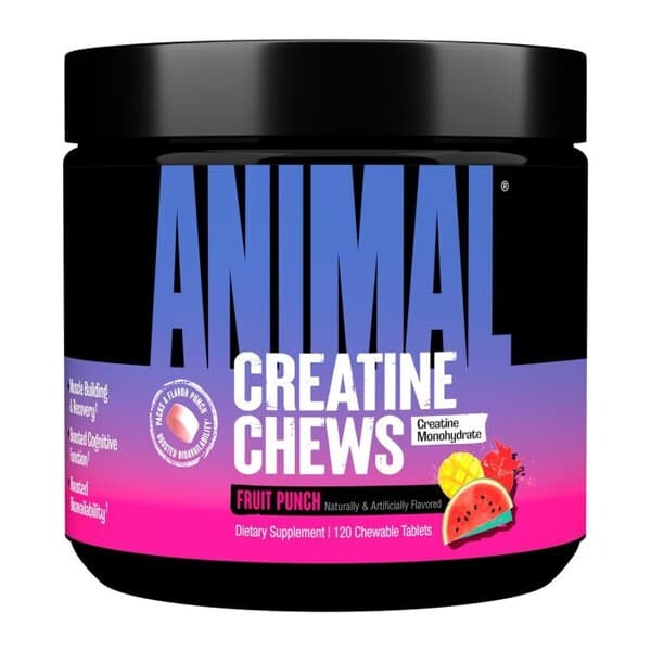 Animal Animal Creatine Chews, Fruit Punch (EAN 039442033314) - 120 chewable tablets