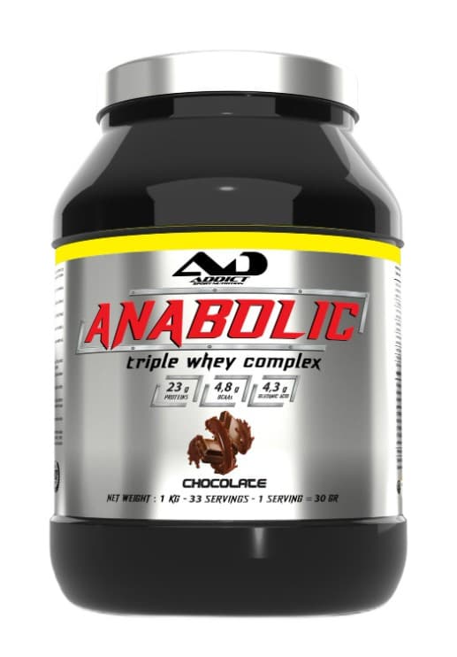 Addict Sport Nutrition Anabolic Triple Whey Complex, Chocolate - 1000 grams