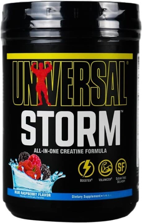 Universal Nutrition Storm, Blue Raspberry - 752 grams