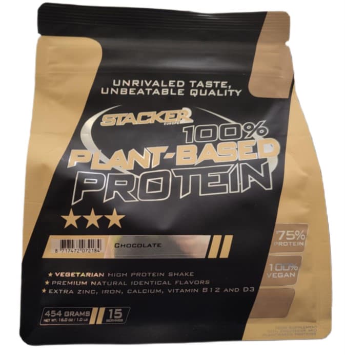 Stacker2 Europe 100% Plant Based Protein, Chocolate - 454 grams