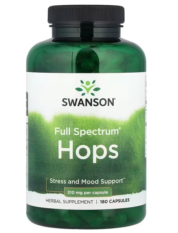 Swanson Full Spectrum Hops, 310mg - 180 caps