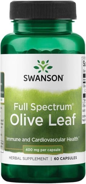 Swanson Full Spectrum Olive Leaf, 400mg - 60 caps