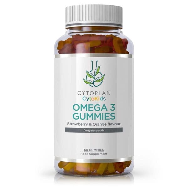 Cytoplan Kid's Omega 3 Gummies, Strawberry & Orange - 60 gummies