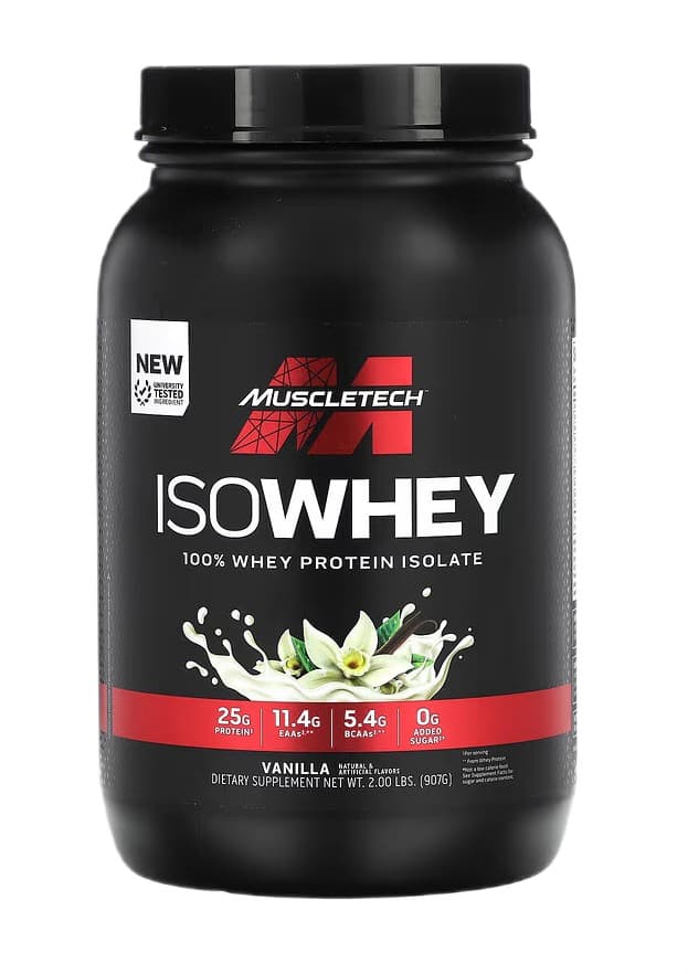 MuscleTech Iso Whey, Vanilla - 907 grams