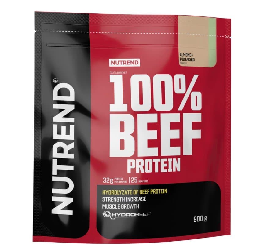 Nutrend 100% Beef Protein, Almond Pistachio - 900 grams