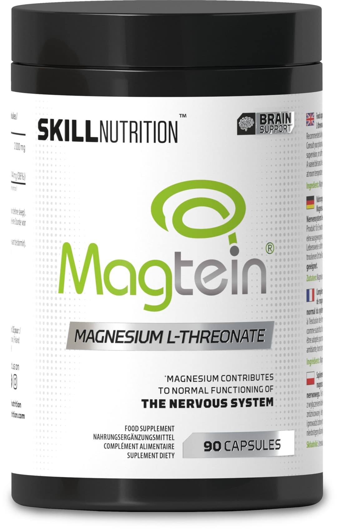 Skill Nutrition Magtein, Magnesium L-Threonate - 90 caps