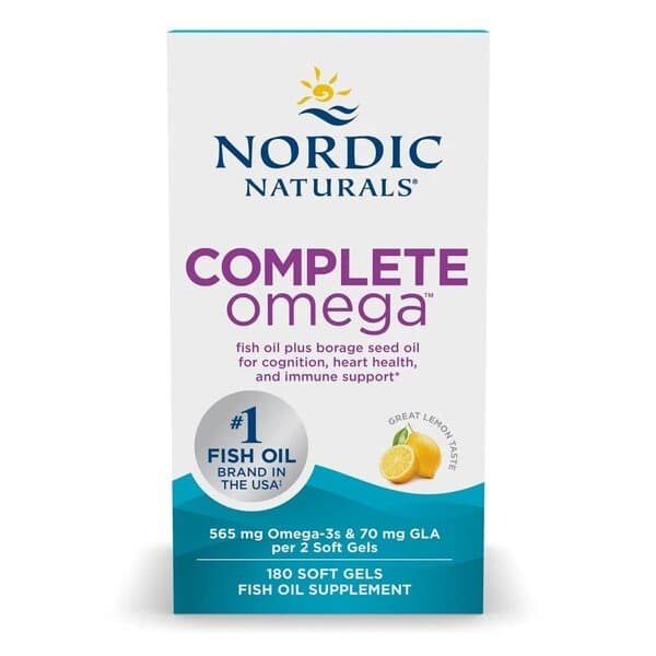 Nordic Naturals Complete Omega, 565mg Lemon - 180 softgels
