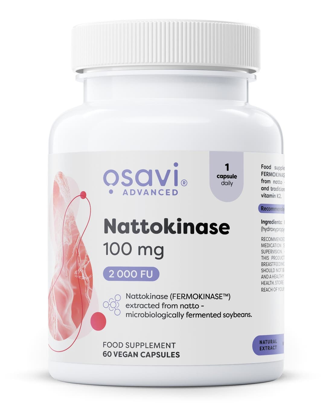 Osavi Nattokinase, 100mg - 60 vegan caps