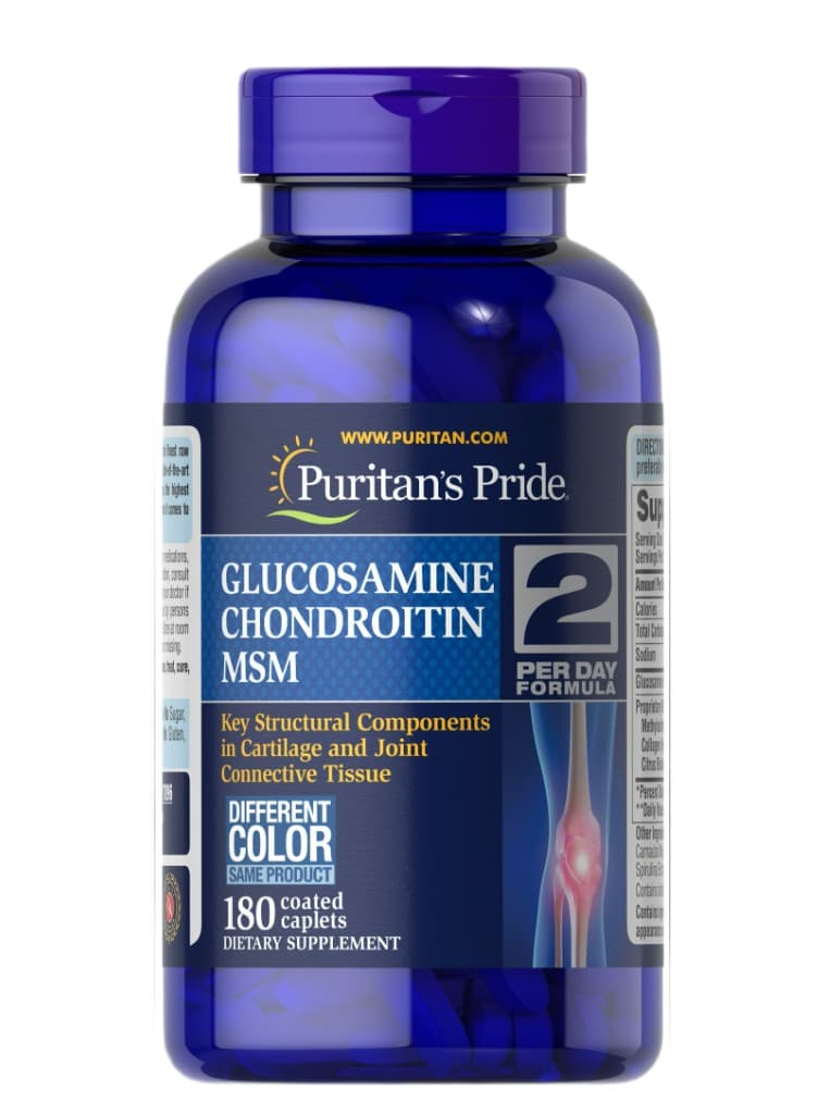 Puritan's Pride Glucosamine Chondroitin MSM - 180 coated caplets