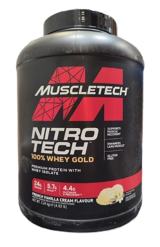 MuscleTech Nitro-Tech 100% Whey Gold, French Vanilla Cream - 2240 grams