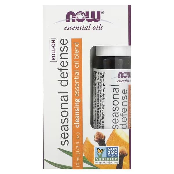 NOW Foods Essential Oil Roll-On, Seasonal Defense - 10 ml.